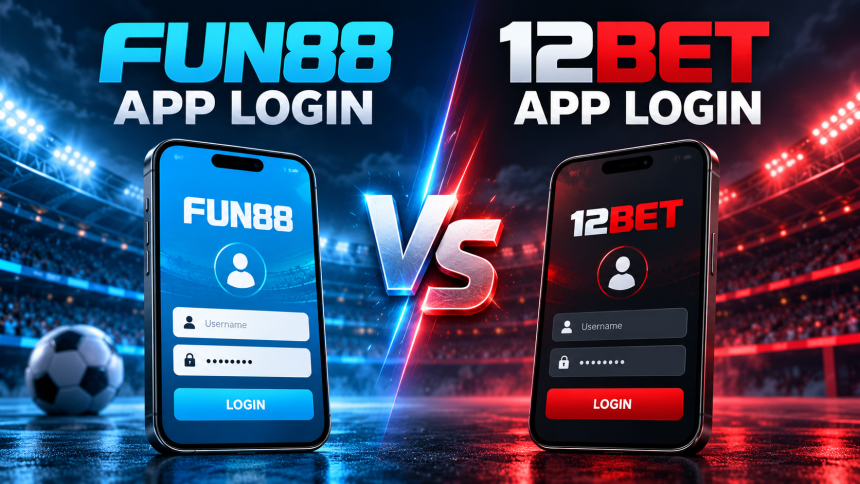 12BET app login vs Fun88 app login